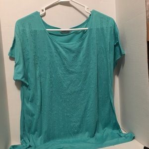 Forever Jade beaded top. Not size tag approx   LG
